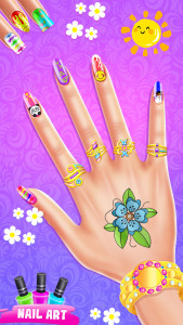 اسکرین شات بازی Nail polish game nail art 4