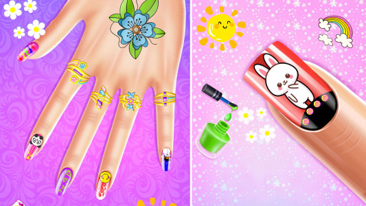 اسکرین شات بازی Nail polish game nail art 1