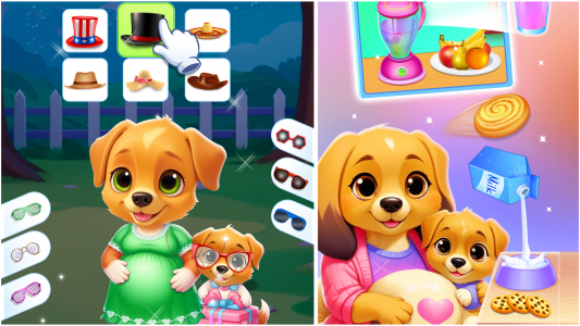 اسکرین شات بازی newborn babyshower - dog game 2