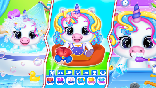 اسکرین شات 1 بازی unicorn newborn babysitter