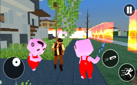 اسکرین شات بازی Scary Blocky Piggy Escape Mod 3