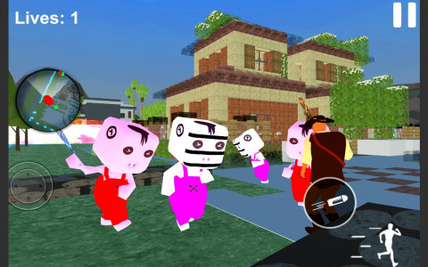اسکرین شات بازی Scary Blocky Piggy Escape Mod 4