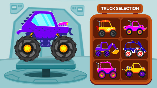 اسکرین شات 3 بازی Monster Truck Games: Car Games