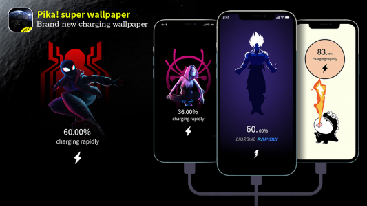 اسکرین شات 1 برنامه Pika! Super Wallpaper