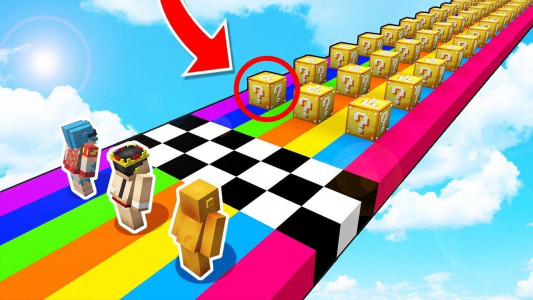 اسکرین شات برنامه Lucky Block Race for Minecraft 3