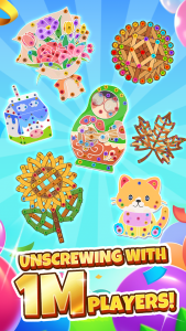 اسکرین شات بازی Unscrew Nuts Sort: Pin Puzzle 1