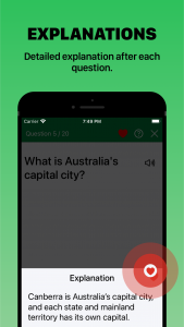 اسکرین شات برنامه Australian Citizenship Test 4