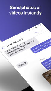 اسکرین شات 4 برنامه Text Free: Calling & Texting