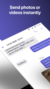 اسکرین شات 4 برنامه Text Free: Calling & Texting
