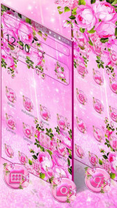 اسکرین شات برنامه Pink Spring Bloom Glamour Rose Theme 6