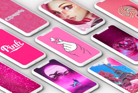 اسکرین شات 1 برنامه Pink Wallpaper