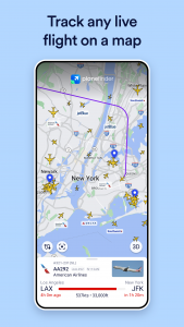 اسکرین شات برنامه Plane Finder - Flight Tracker 4