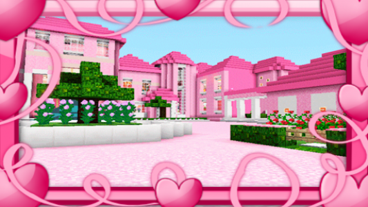 اسکرین شات برنامه Pink Princess House Map MCPE 1