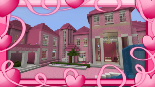 اسکرین شات برنامه Pink Princess House Map MCPE 2