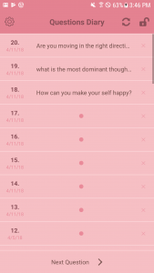اسکرین شات 3 برنامه Questions Diary