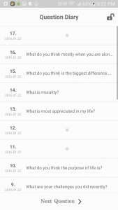 اسکرین شات 2 برنامه Questions Diary