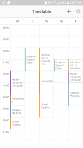 اسکرین شات 2 برنامه Timetable: a lovely scheduler