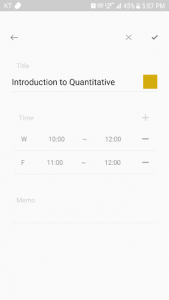 اسکرین شات برنامه Timetable: a lovely scheduler 3