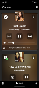 اسکرین شات برنامه Pioneer Music Control App 1