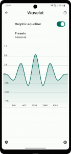 اسکرین شات برنامه Wavelet: headphone specific EQ 4