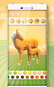 اسکرین شات بازی Horse Coloring Book 3D 2