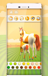 اسکرین شات بازی Horse Coloring Book 3D 4