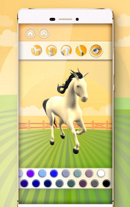 اسکرین شات بازی Horse Coloring Book 3D 5