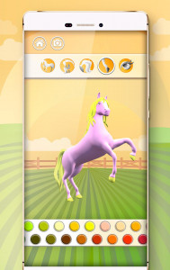 اسکرین شات بازی Horse Coloring Book 3D 6