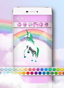 اسکرین شات بازی Unicorn 3D Coloring Book 3