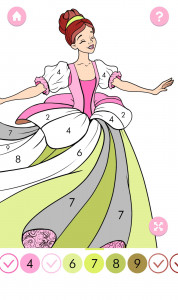 اسکرین شات برنامه Princess Coloring by Number 3