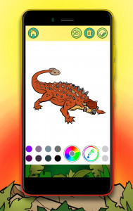 اسکرین شات بازی Dinosaur Coloring Book 4