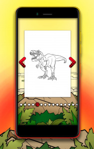اسکرین شات بازی Dinosaur Coloring Book 2