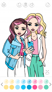 اسکرین شات برنامه Fashion Coloring Book Glitter 2