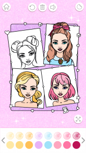 اسکرین شات برنامه Fashion Coloring Book Glitter 6