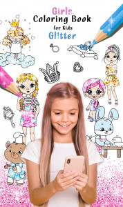 اسکرین شات بازی Girls Coloring Book for Kids Glitter 1