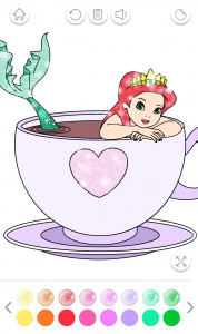 اسکرین شات برنامه Mermaid Coloring Page Glitter 4