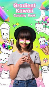 اسکرین شات برنامه Gradient Kawaii Coloring Book 1