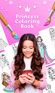 اسکرین شات برنامه Princess Coloring Book 1