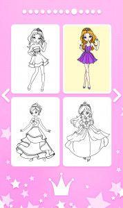 اسکرین شات برنامه Princess Coloring Book 5