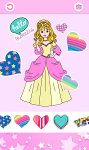 اسکرین شات برنامه Princess Girls Coloring Book 4
