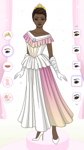 اسکرین شات بازی Princess Dress Up & Coloring 2