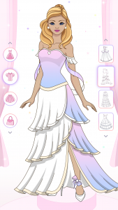 اسکرین شات بازی Princess Dress Up & Coloring 3