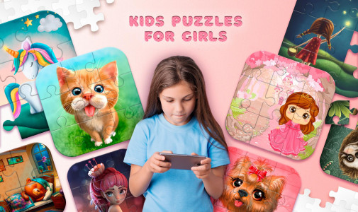 اسکرین شات بازی Kids Puzzles for Girls 1