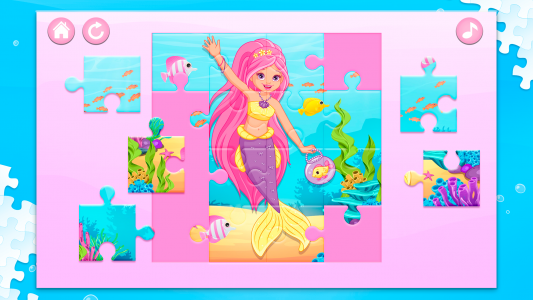 اسکرین شات بازی Mermaid Puzzles for Girls 2