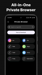 اسکرین شات 8 برنامه Private Browser: Safe & Secure