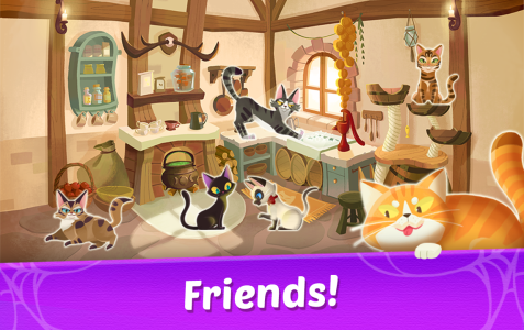 اسکرین شات 4 بازی Witch & Cats – Cute Match 3
