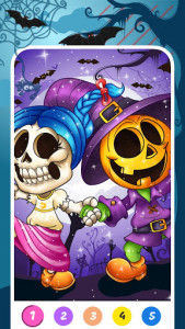 اسکرین شات برنامه Halloween Coloring Games- Paint by Numbers Offline 8