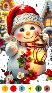 اسکرین شات برنامه Christmas Cute Coloring Game 3