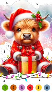 اسکرین شات برنامه Christmas Cute Coloring Game 2