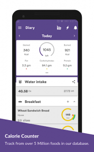 اسکرین شات برنامه Health Mate - Calorie Counter & Weight Loss App 3